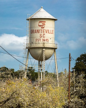 Graniteville Water Tower over Dogwoods 5802